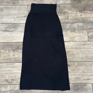 Girls black skirt, ankle length. Brand is Moa Moa.